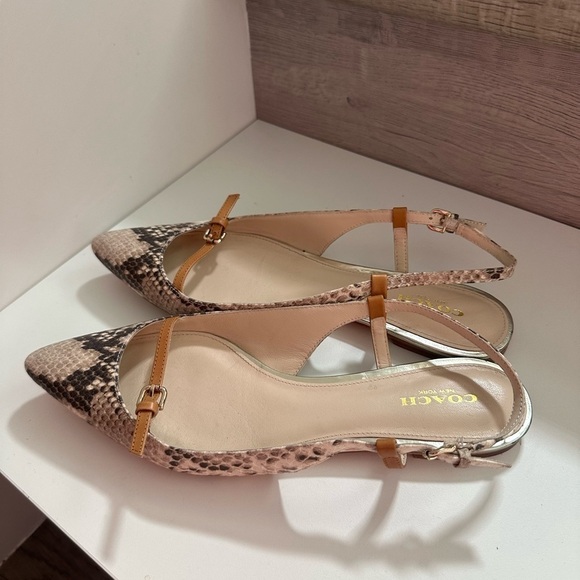 Coach snakeskin sandals size 8B - Picture 2 of 7